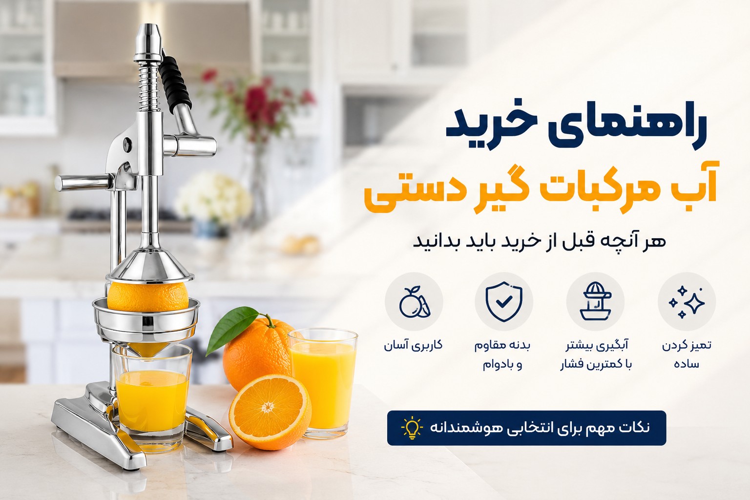 راهنمای حرید آب مرکبات گیر دستی
